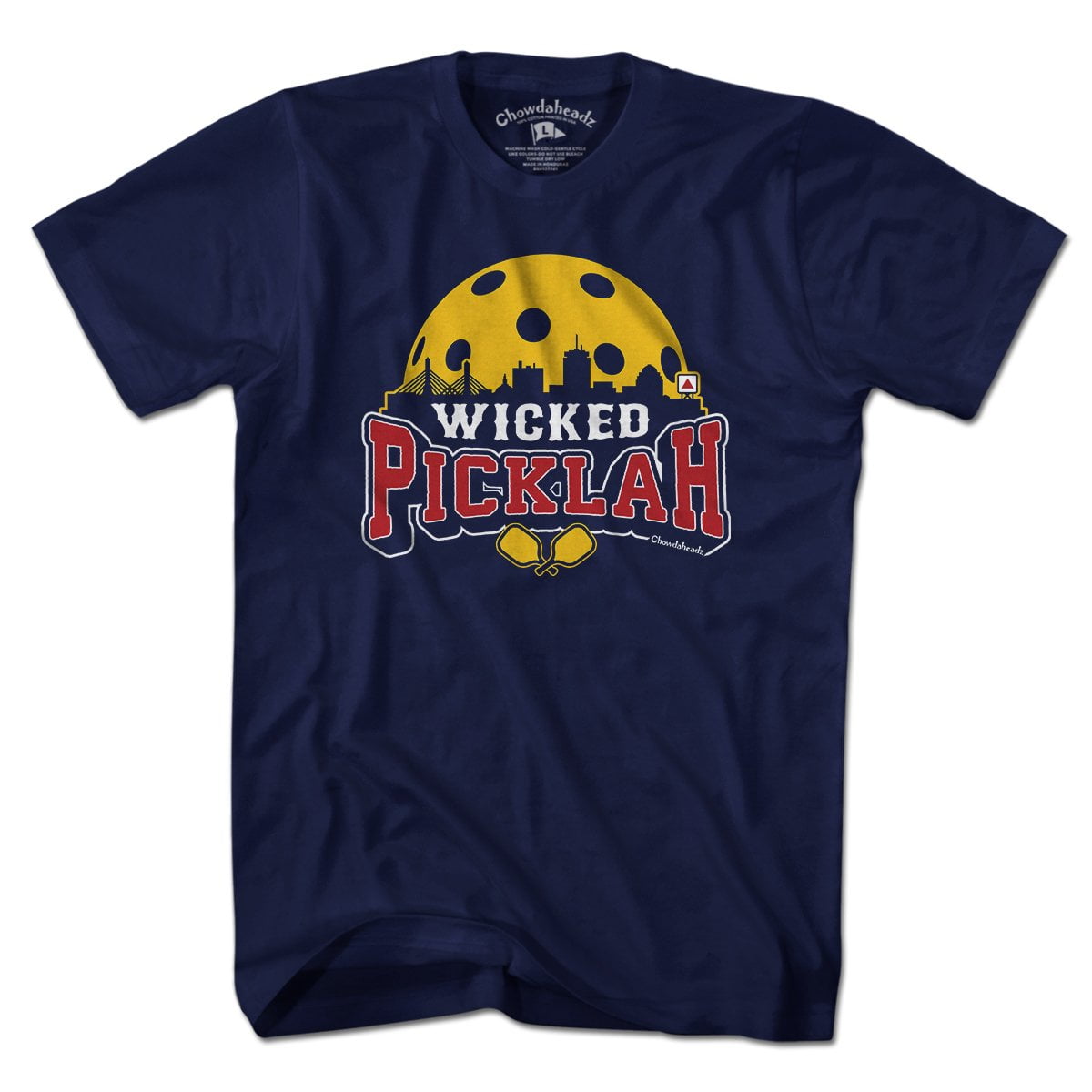 Wicked Picklah Boston Pickleball T-Shirt - Chowdaheadz