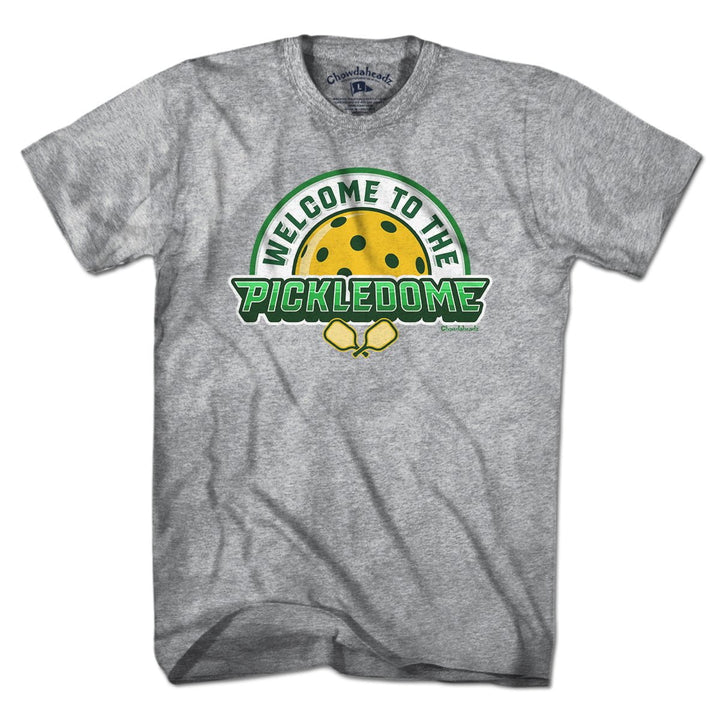 Welcome To The Pickledome Pickleball T-Shirt - Chowdaheadz
