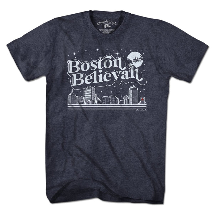 Boston Believah Holiday T-Shirt - Chowdaheadz
