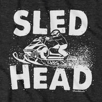 Sled Head Snowmobile T-Shirt - Chowdaheadz