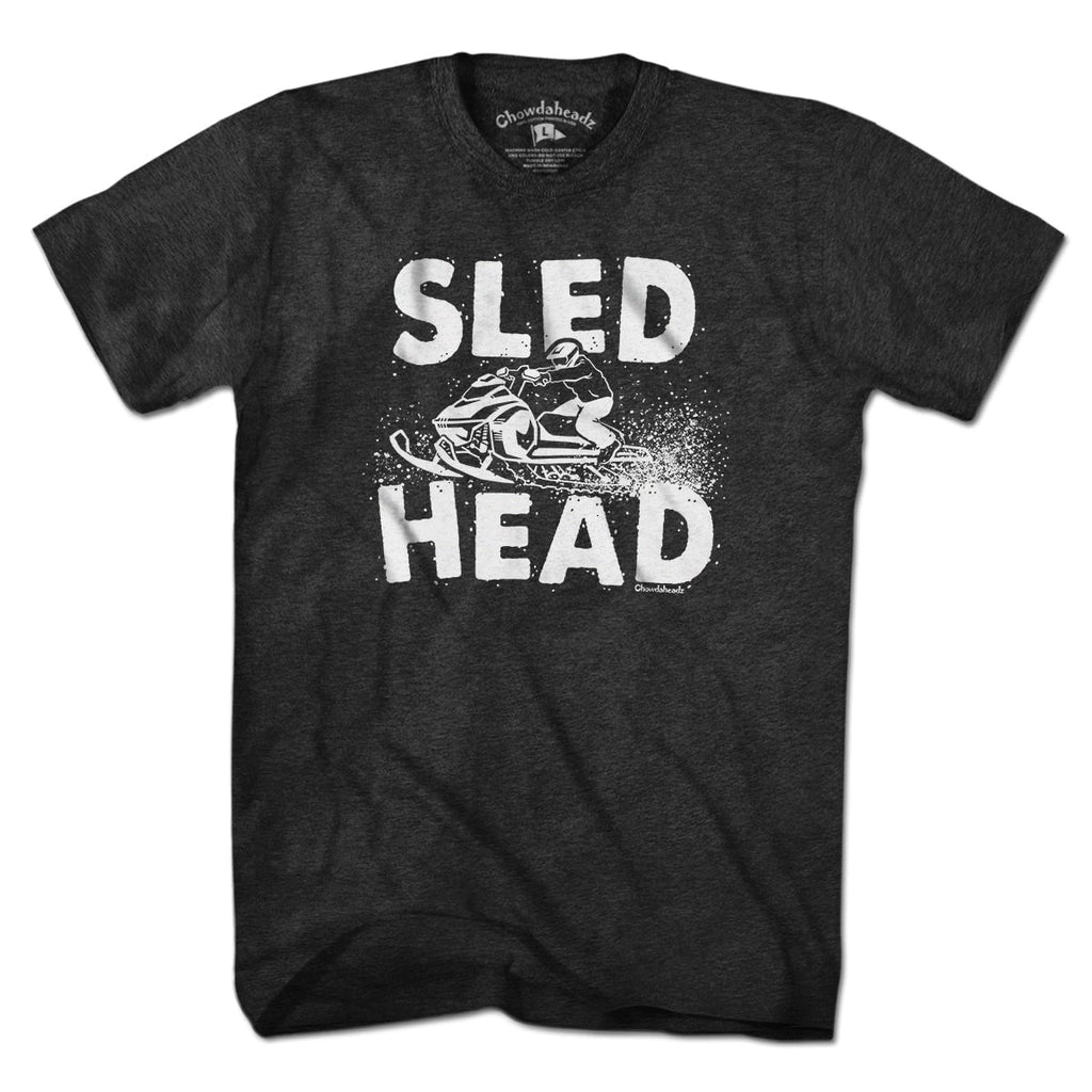 Sled Head Snowmobile T-Shirt - Chowdaheadz