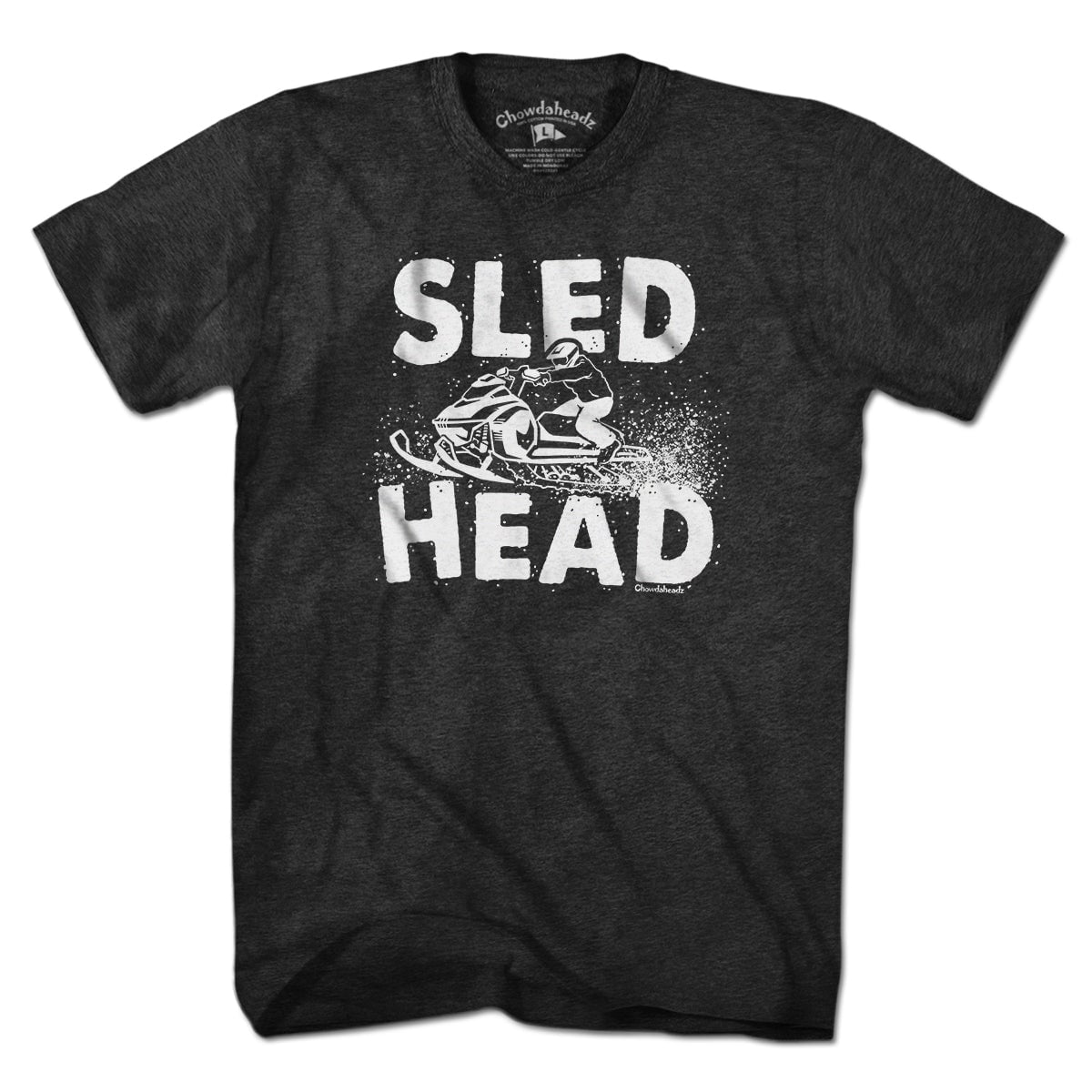 Sled Head Snowmobile T-Shirt - Chowdaheadz