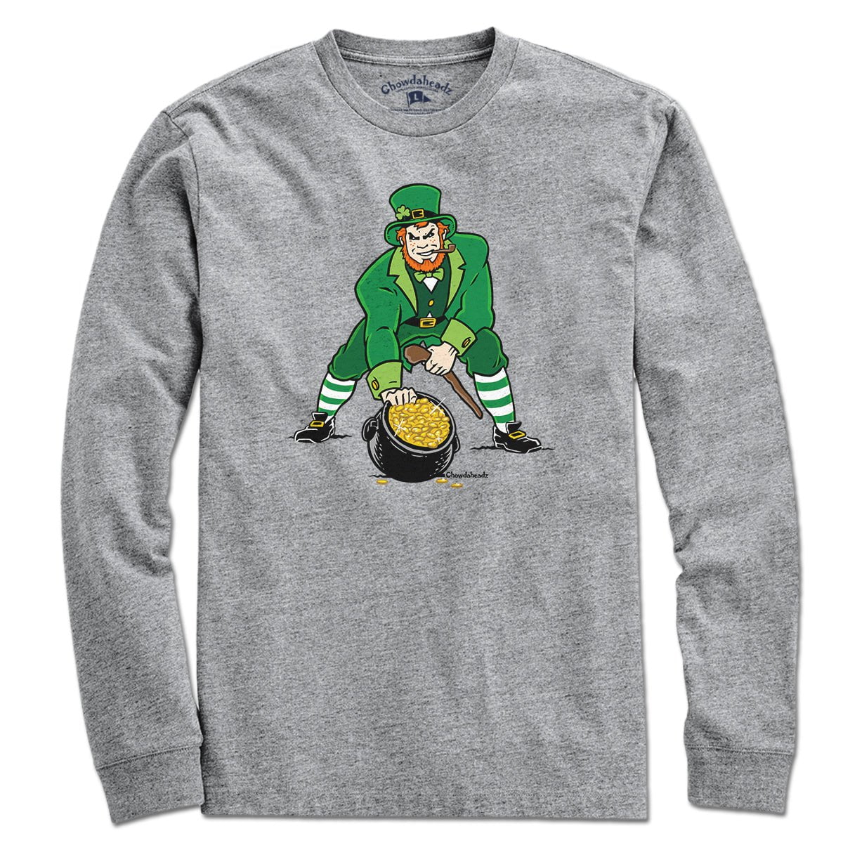 Three Point Stance Saint Pat T-Shirt - Chowdaheadz