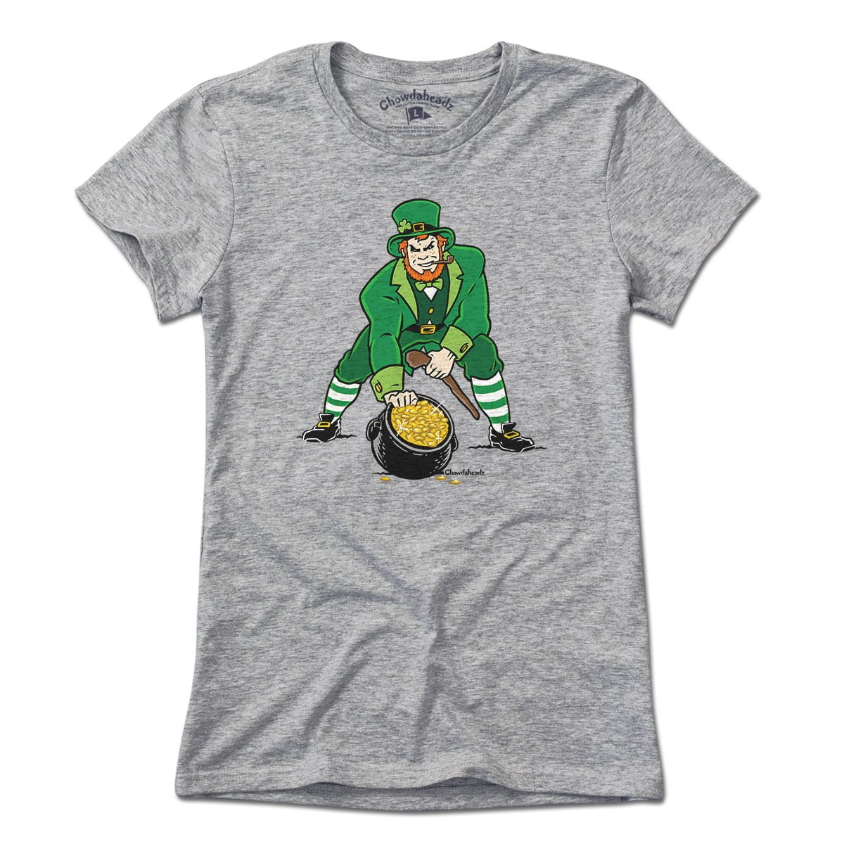 Three Point Stance Saint Pat T-Shirt - Chowdaheadz