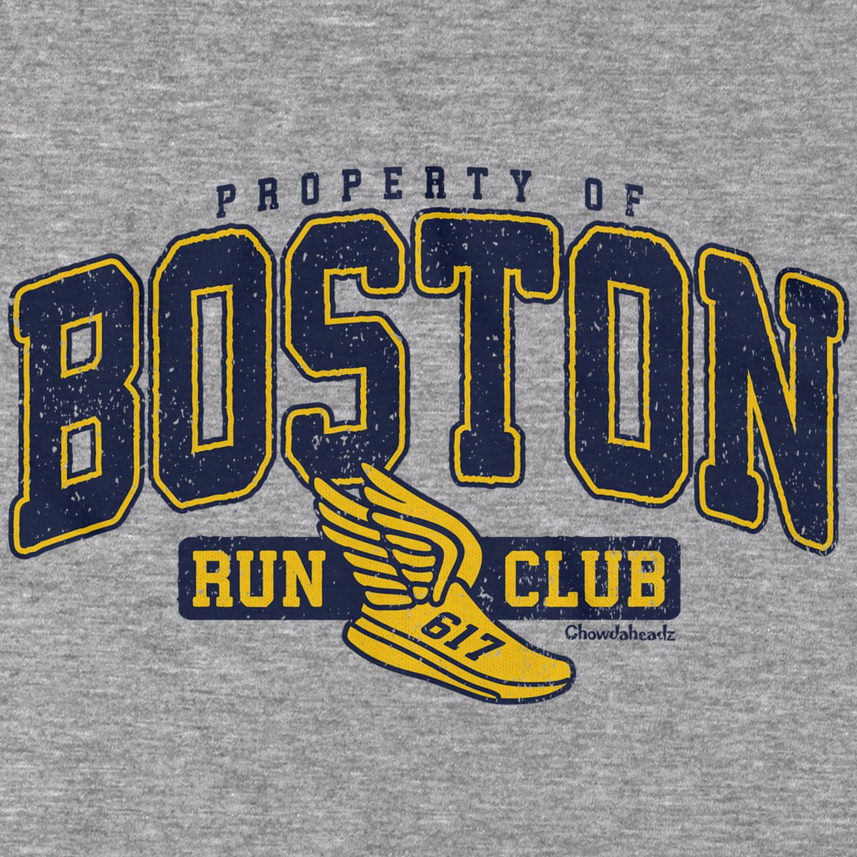 Property of Boston Run Club T-Shirt - Chowdaheadz
