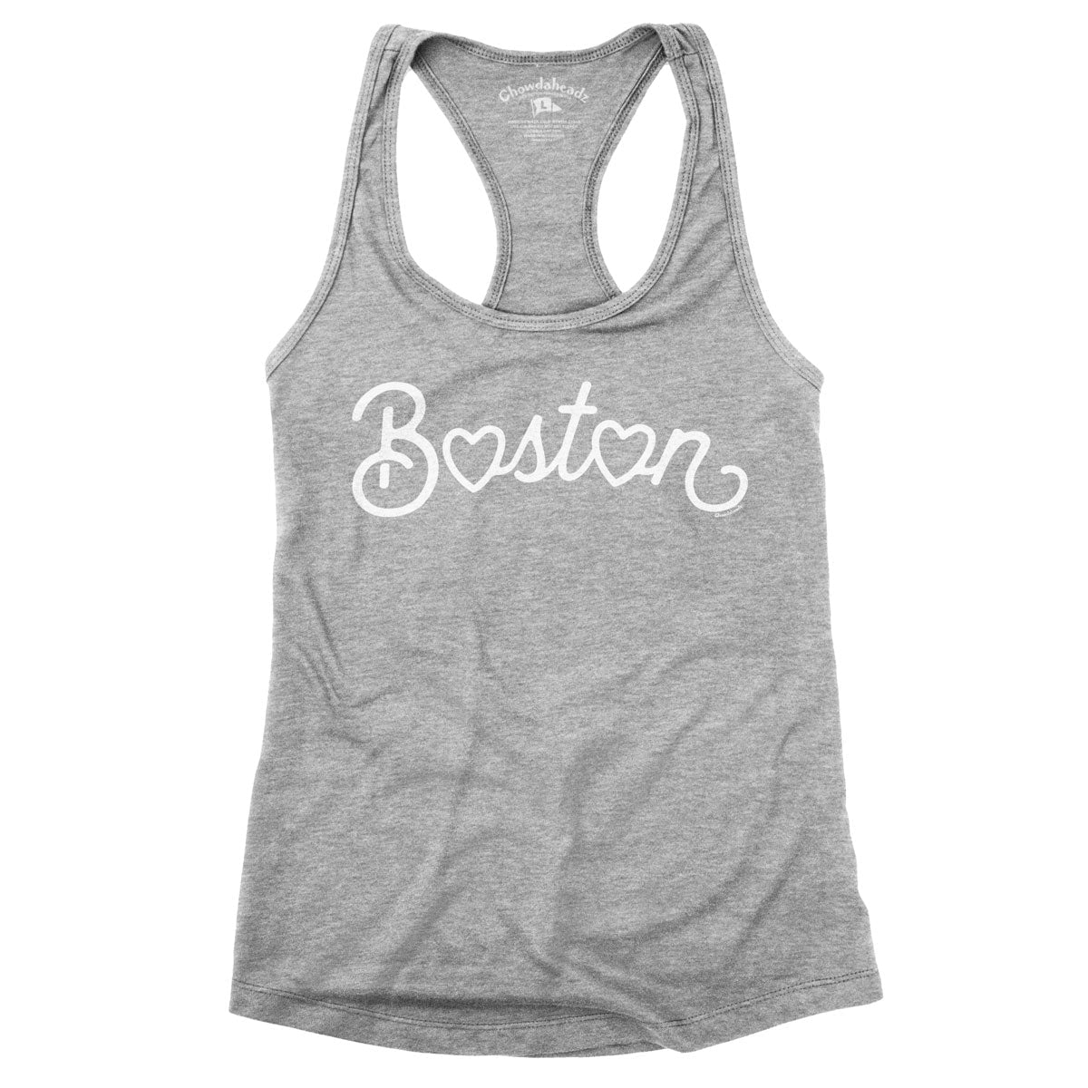 Boston Heart Script Women's Tank Top (13 Colors) - Chowdaheadz