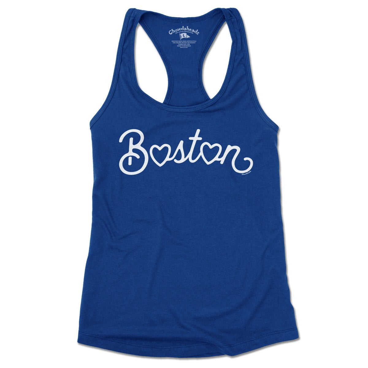 Boston Heart Script Women's Tank Top (13 Colors) - Chowdaheadz