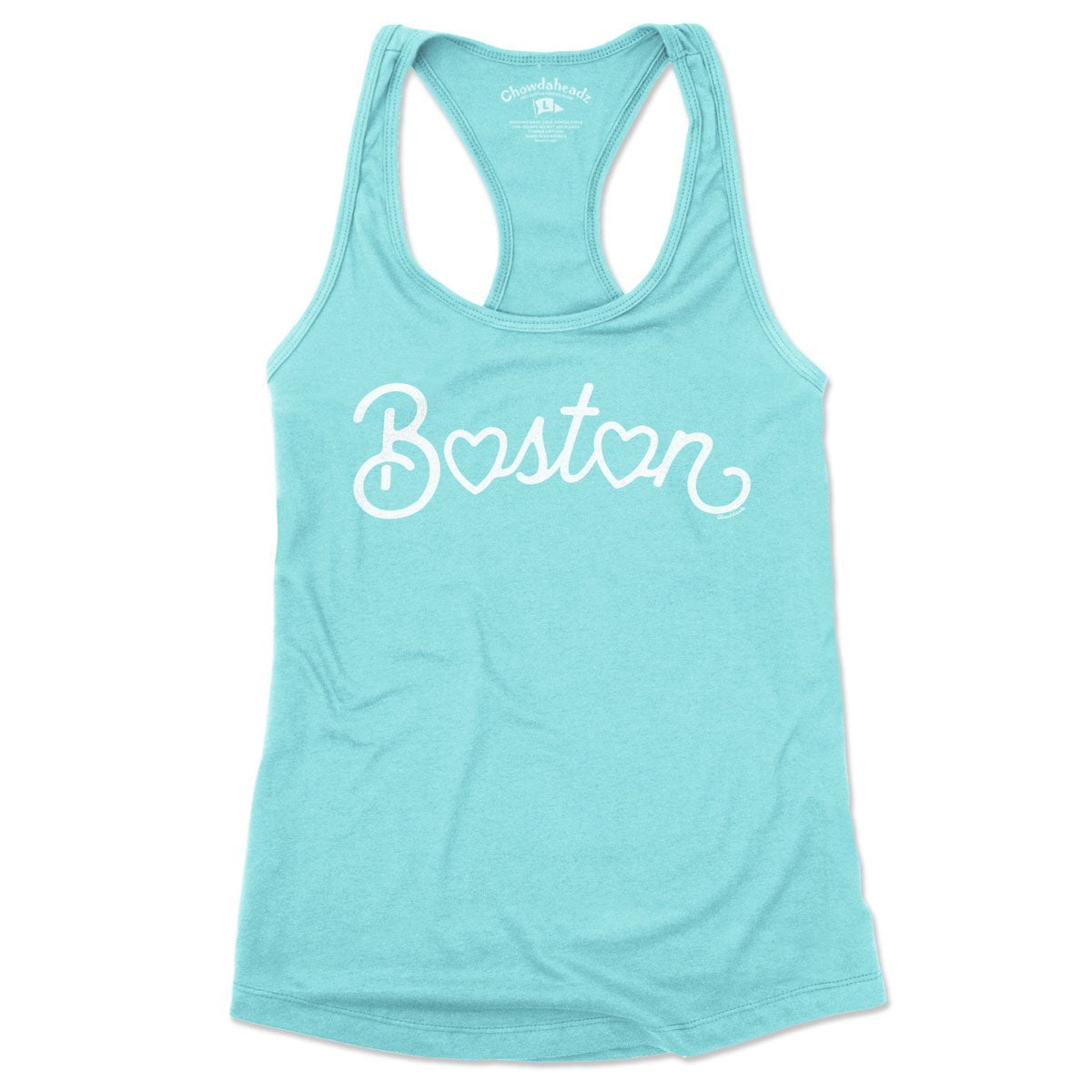 Boston Heart Script Women's Tank Top (13 Colors) - Chowdaheadz