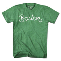 Boston Heart Script T-Shirt - Chowdaheadz