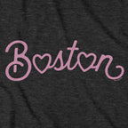 Boston Heart Script T-Shirt - Chowdaheadz