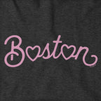 Boston Heart Script Hoodie - Chowdaheadz