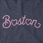 Boston Heart Script Hoodie - Chowdaheadz