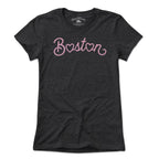 Boston Heart Script T-Shirt - Chowdaheadz