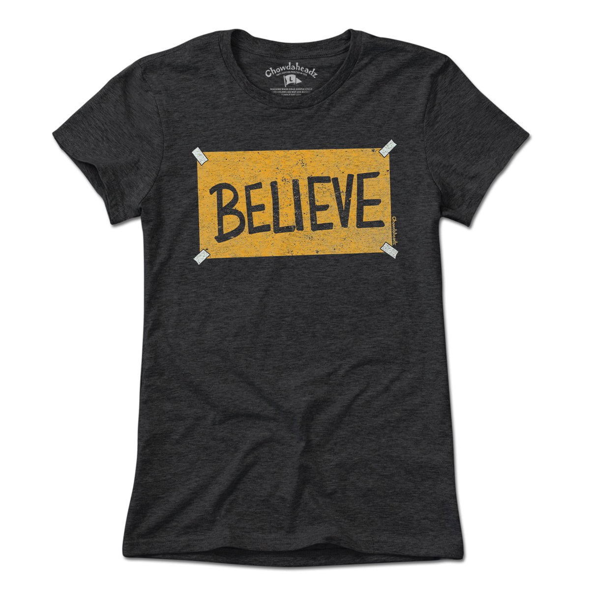 Believe Black & Gold Sign T-shirt - Chowdaheadz