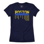 Boston Skyline Run Route T-Shirt - Chowdaheadz