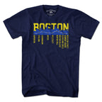 Boston Skyline Run Route T-Shirt - Chowdaheadz