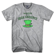 Irish Goodbye T-Shirt — men's tee flat lay in Gray