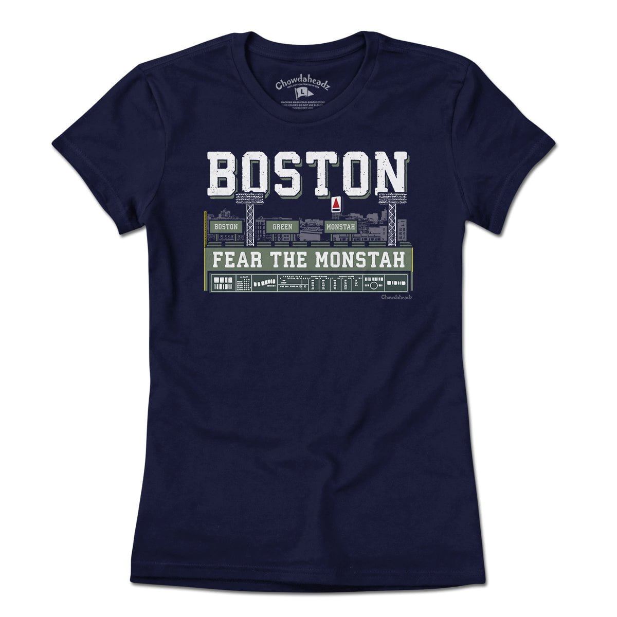 Boston Green Monstah Skyline T-Shirt - Chowdaheadz