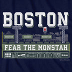 Boston Green Monstah Skyline T-Shirt - Chowdaheadz