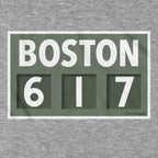 Boston 617 Scoreboard T-Shirt - Chowdaheadz