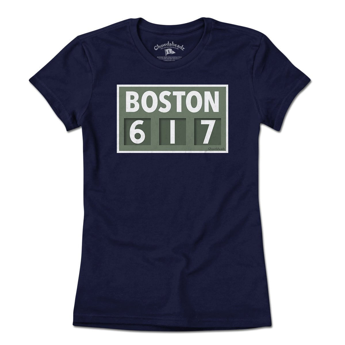 Boston 617 Scoreboard T-Shirt - Chowdaheadz