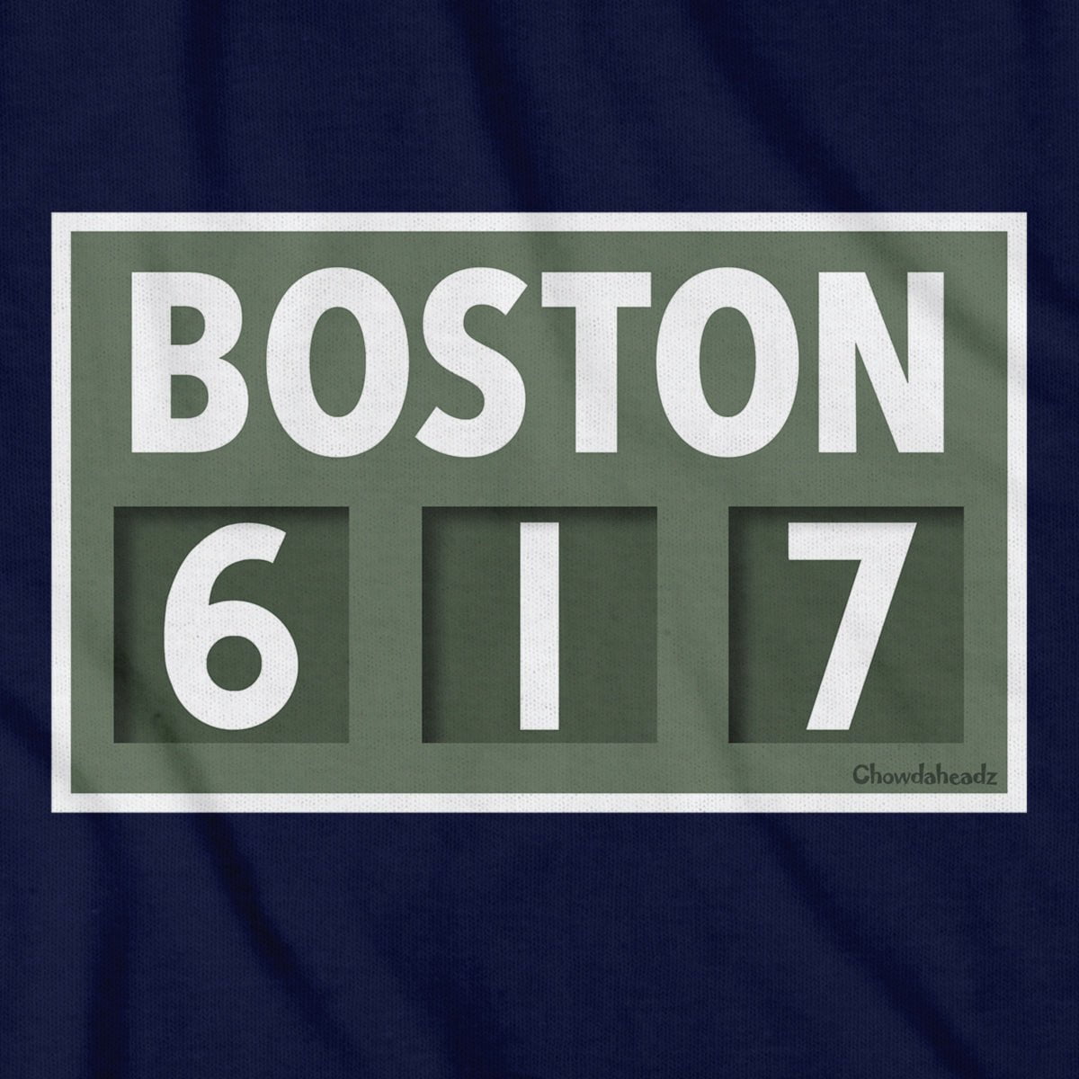 Boston 617 Scoreboard T-Shirt - Chowdaheadz