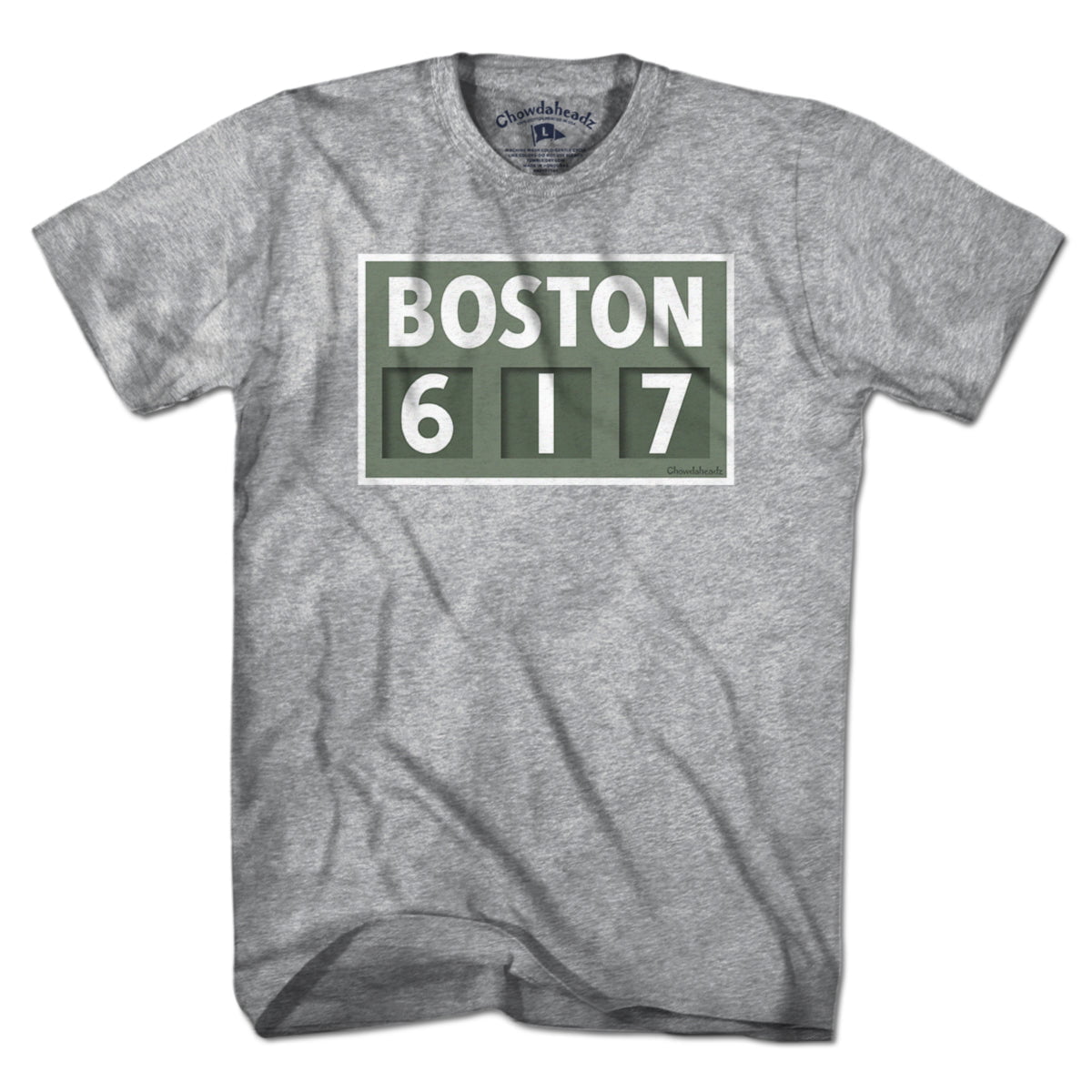 Boston 617 Scoreboard T-Shirt - Chowdaheadz
