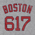 Boston 617 Baseball T-Shirt - Chowdaheadz