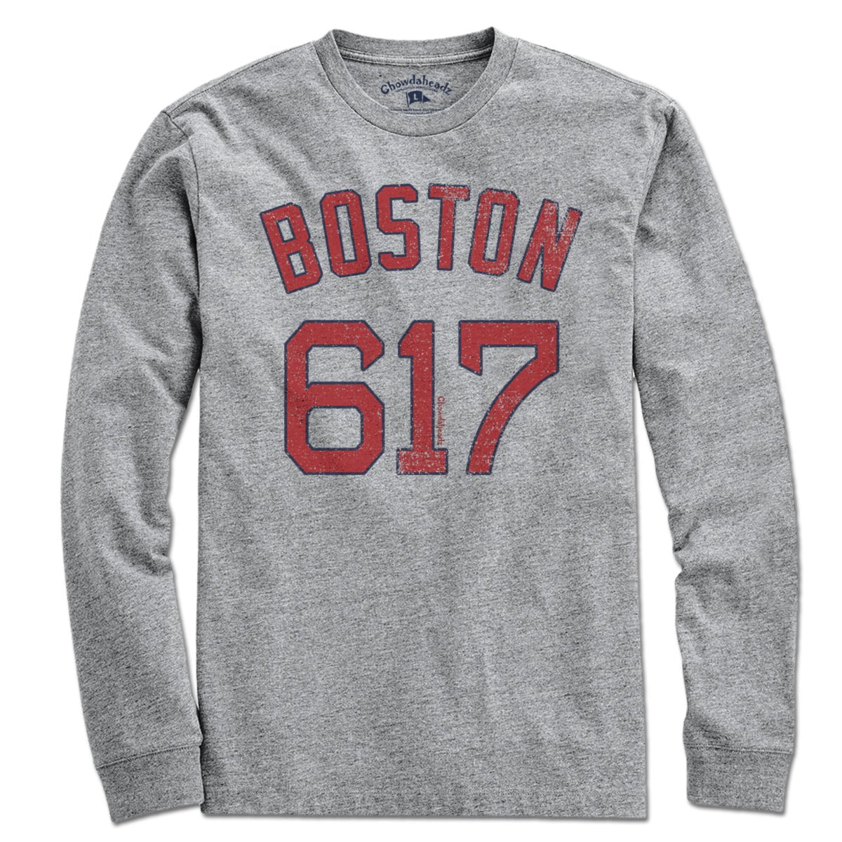 Boston 617 Baseball T-Shirt - Chowdaheadz