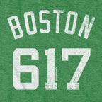 Boston 617 Basketball T-Shirt - Chowdaheadz