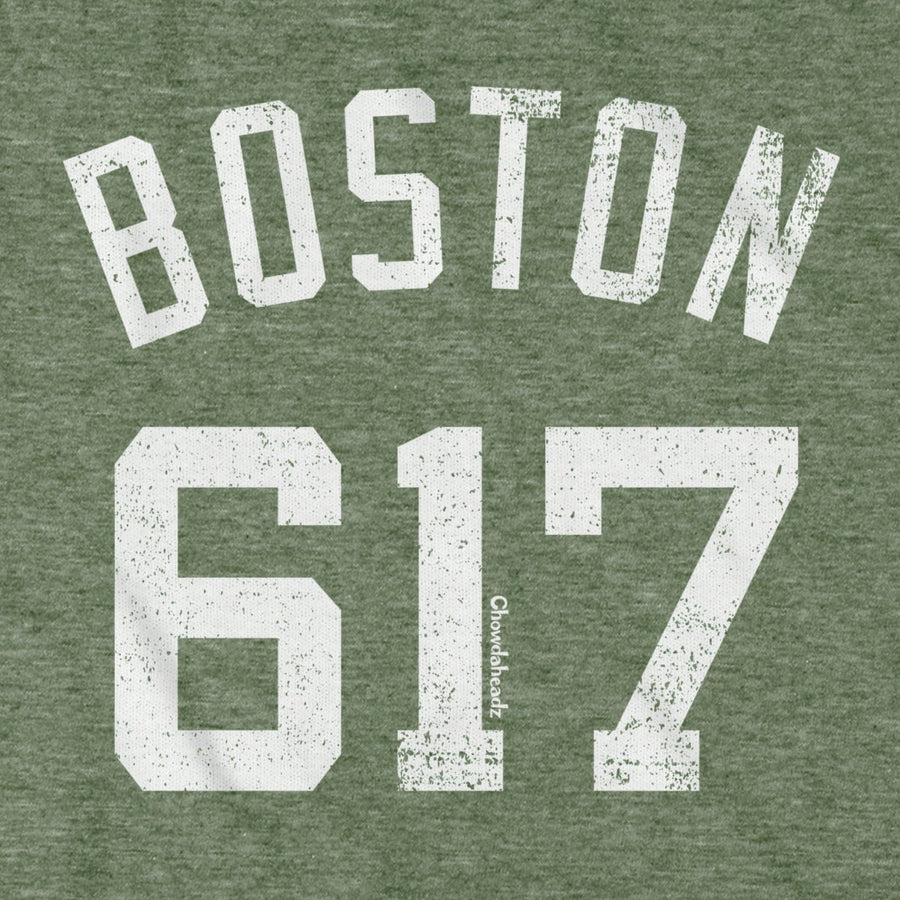 Boston 617 Basketball T-Shirt - Chowdaheadz