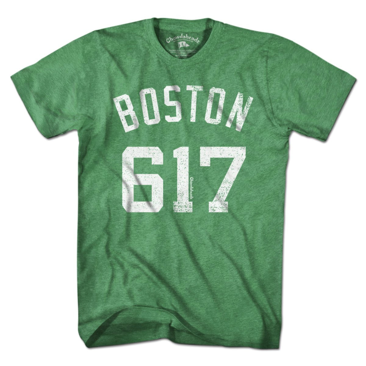 Boston 617 Basketball T-Shirt - Chowdaheadz