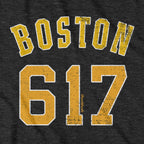 Boston 617 Hockey T-Shirt - Chowdaheadz