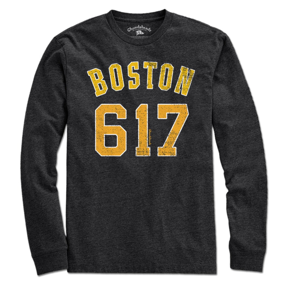 Boston 617 Hockey T-Shirt - Chowdaheadz