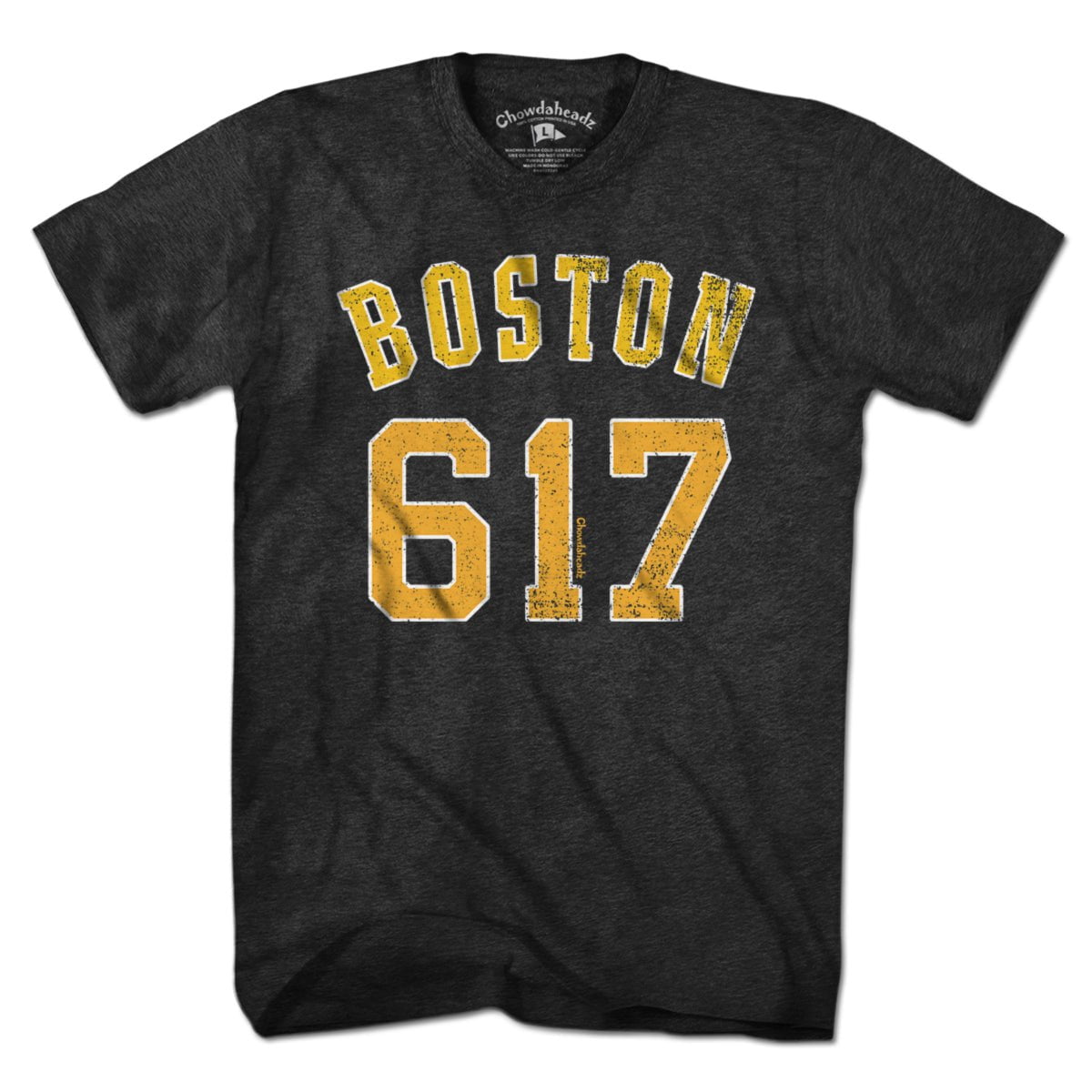 Boston 617 Hockey T-Shirt - Chowdaheadz