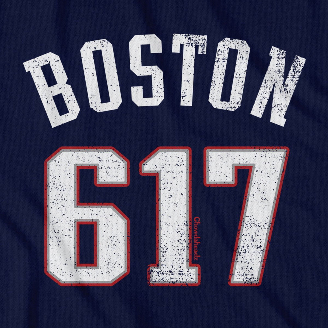 Boston 617 Football T-Shirt – Chowdaheadz