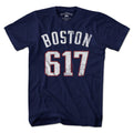 Boston 617 Football T-Shirt - Chowdaheadz