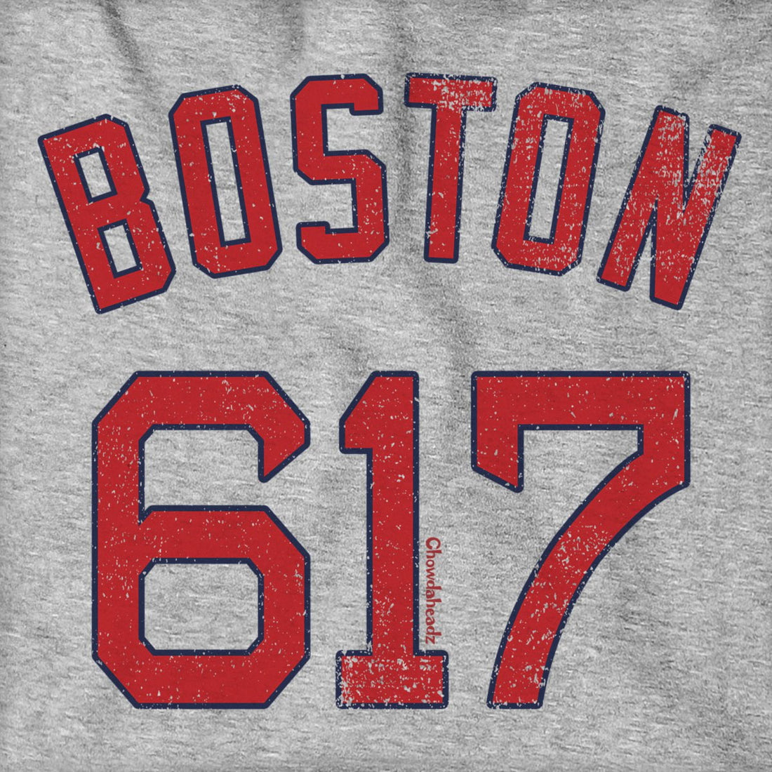Boston 617 Baseball Hoodie - Chowdaheadz