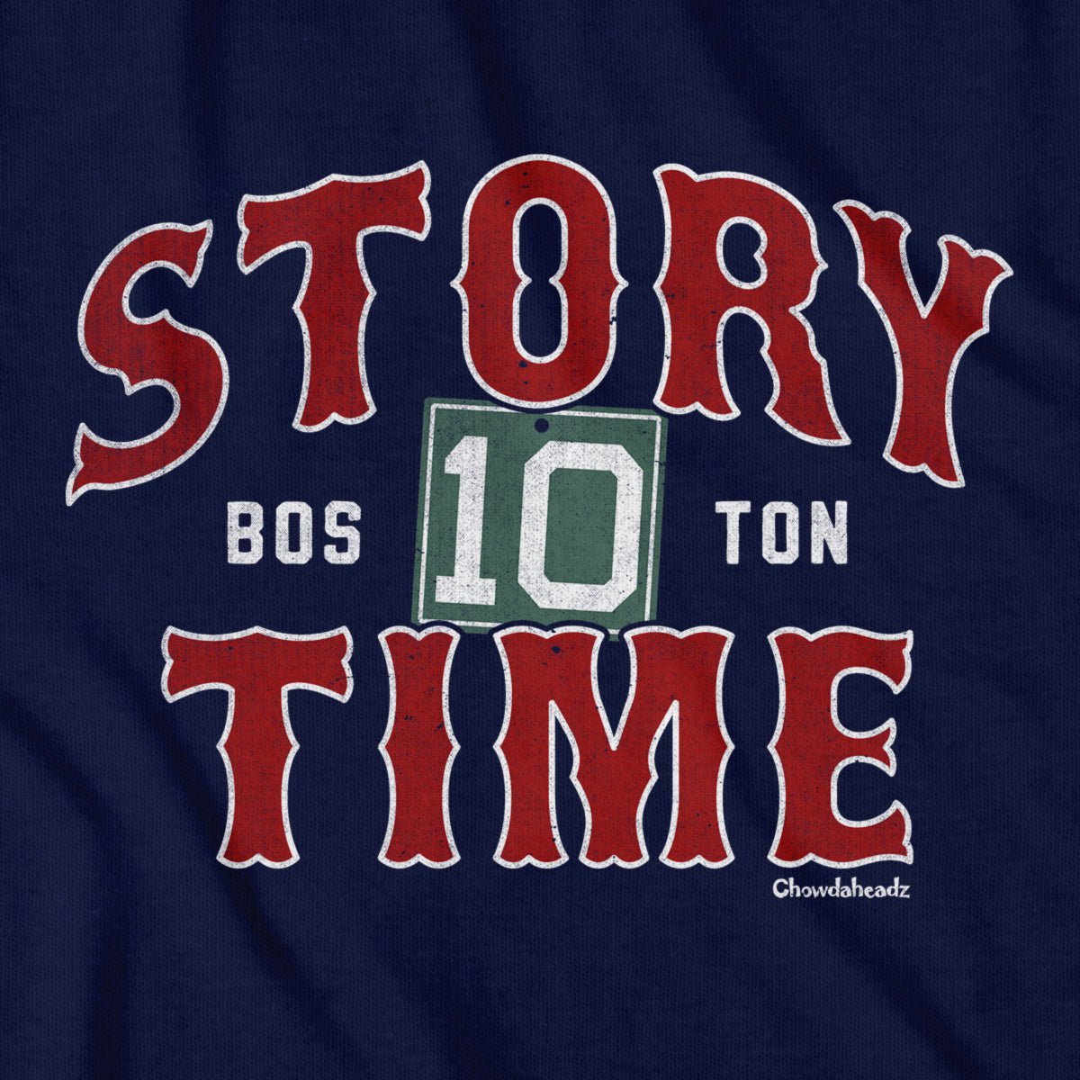 Story Time Boston Baseball T-Shirt - Chowdaheadz