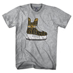 Black & Gold Boston Hockey Skate T-Shirt - Chowdaheadz
