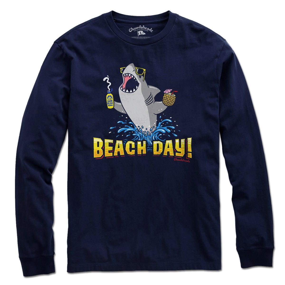 Beach Day Shark T-Shirt - Chowdaheadz