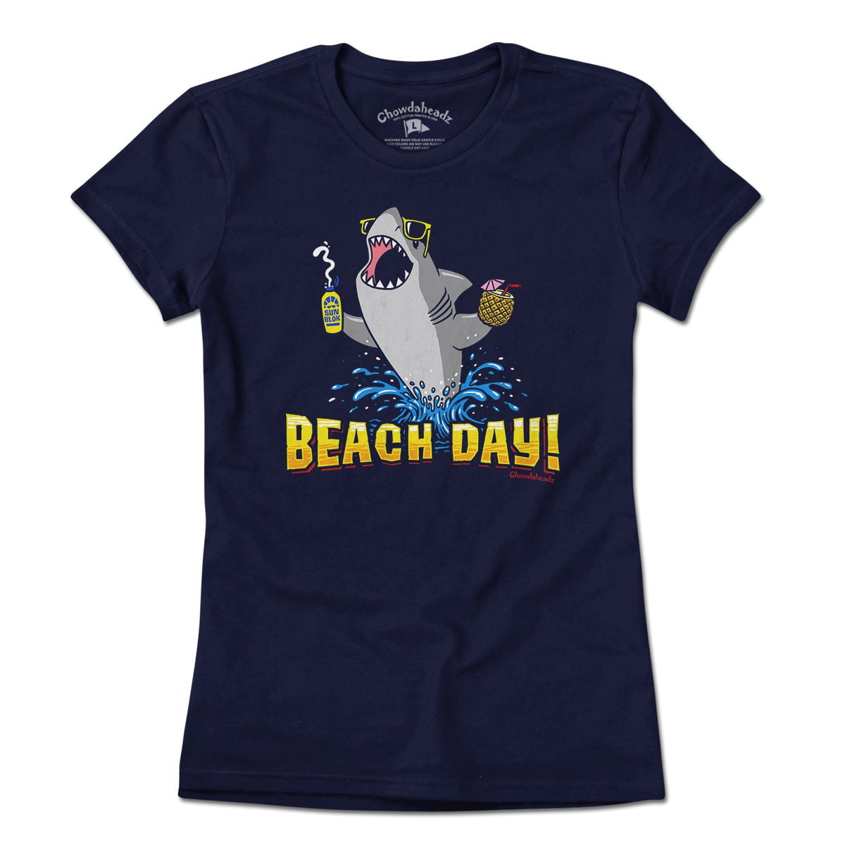 Beach Day Shark T-Shirt - Chowdaheadz