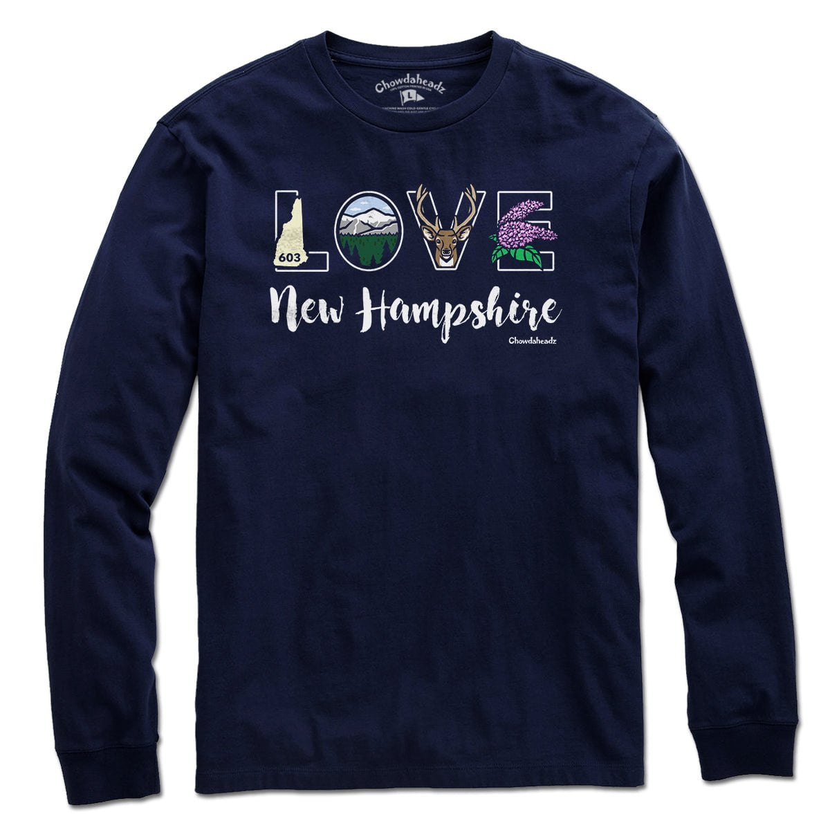 Lifestyle Love New Hampshire T-Shirt - Chowdaheadz