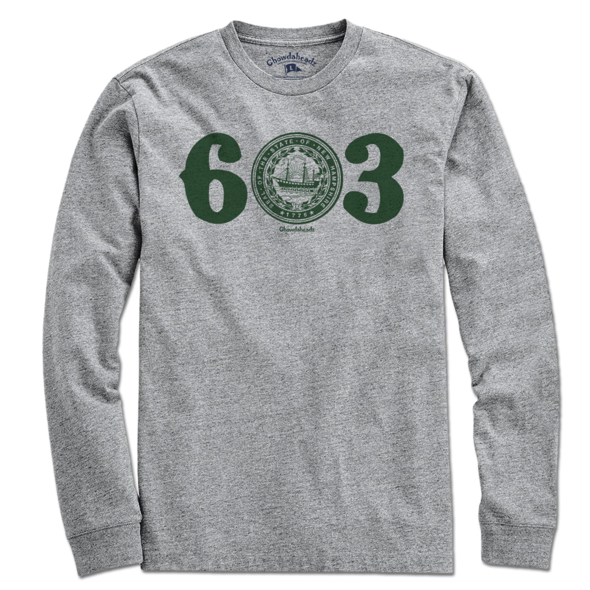 603 New Hampshire Seal T-Shirt - Chowdaheadz