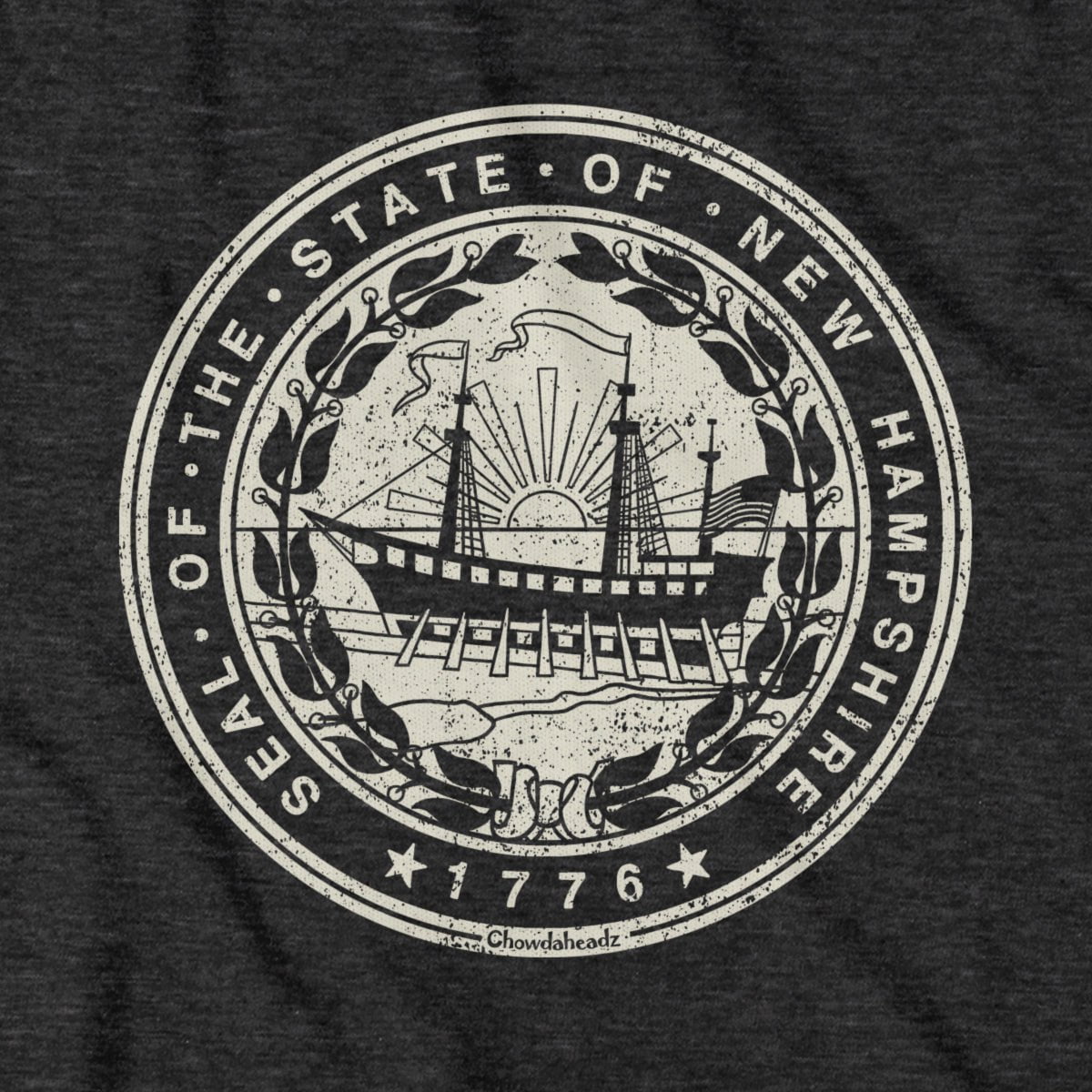 New Hampshire State Seal Hoodie - Chowdaheadz