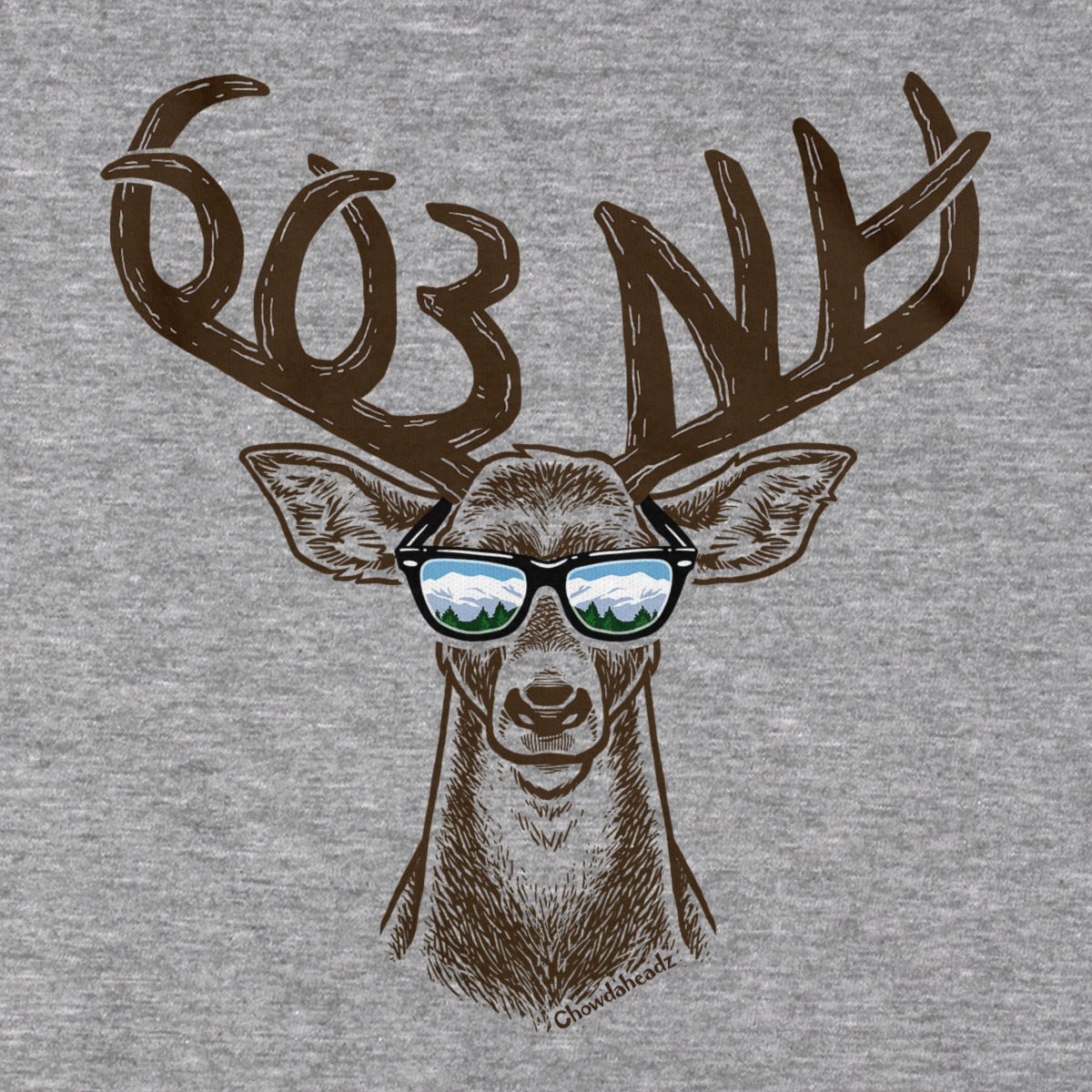 Cool New Hampshire Deer T-Shirt - Chowdaheadz