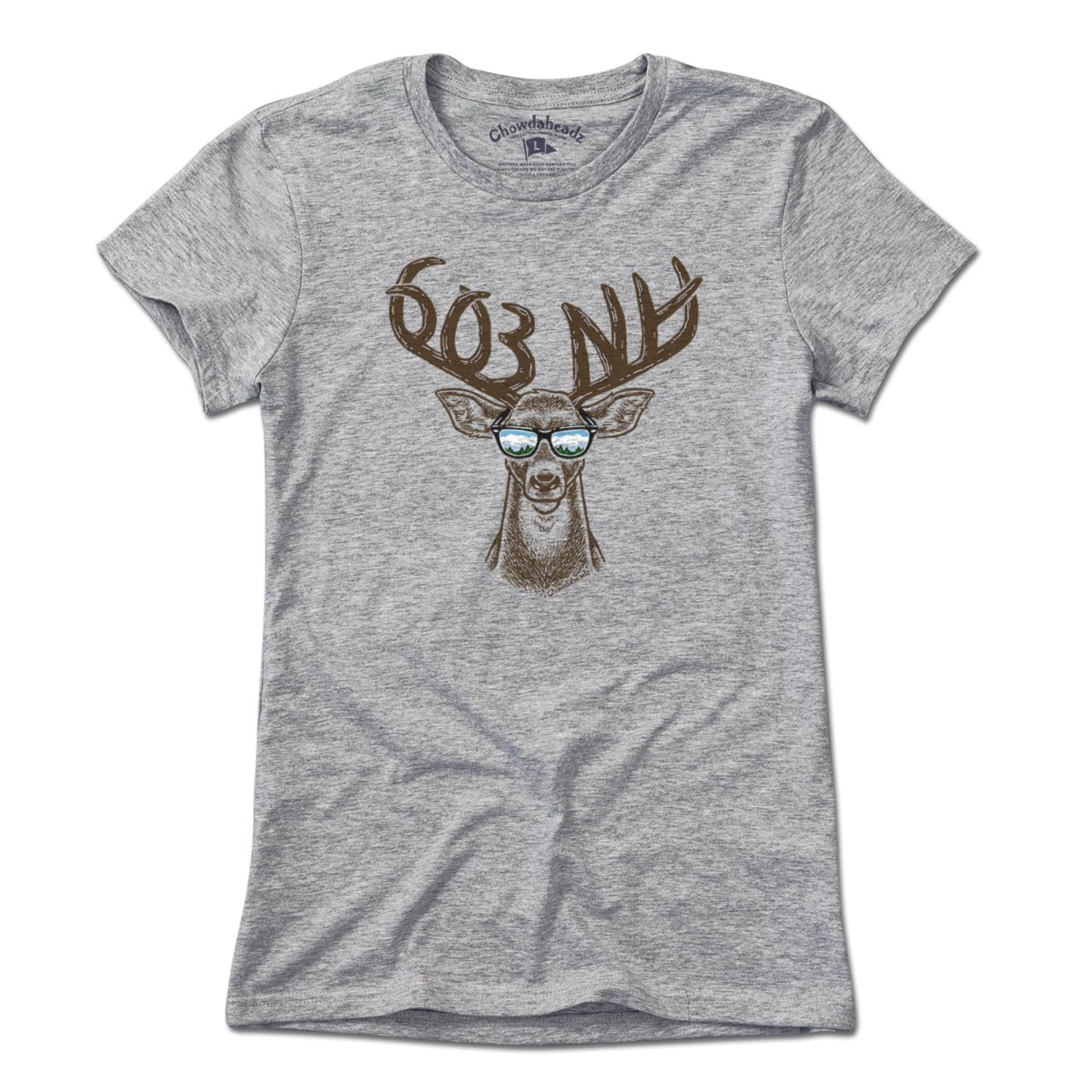 Cool New Hampshire Deer T-Shirt - Chowdaheadz