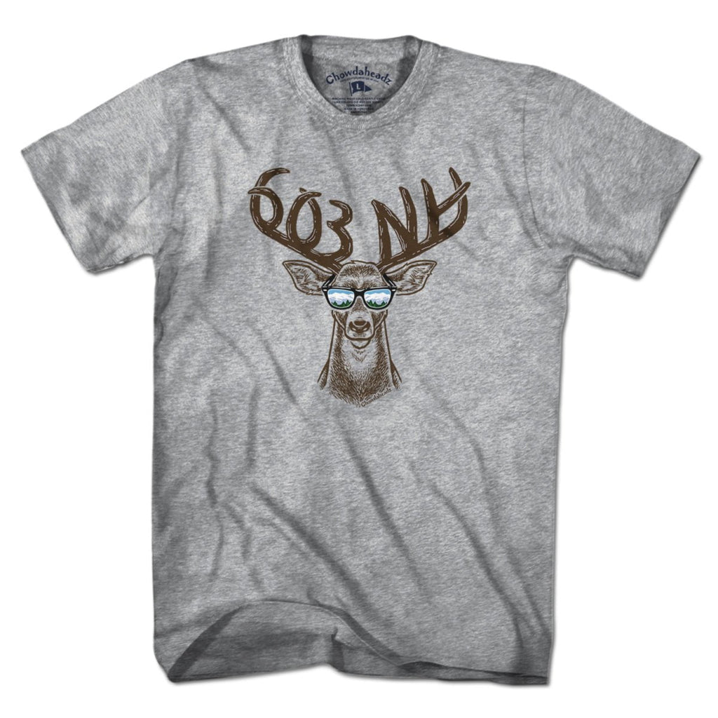 Cool New Hampshire Deer T-Shirt - Chowdaheadz