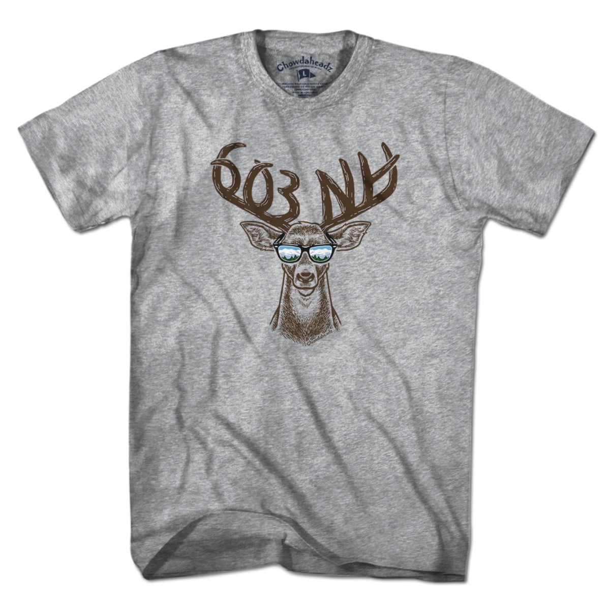 Cool New Hampshire Deer T-Shirt - Chowdaheadz