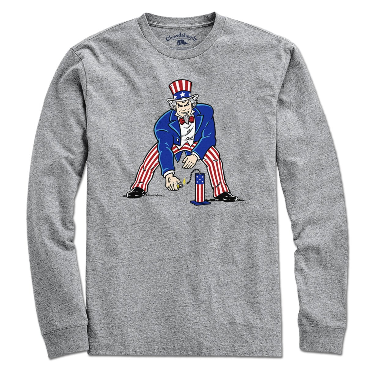 Three Point Stance Uncle Sam t-shirt in alternate colorway — Father’s Day football gift